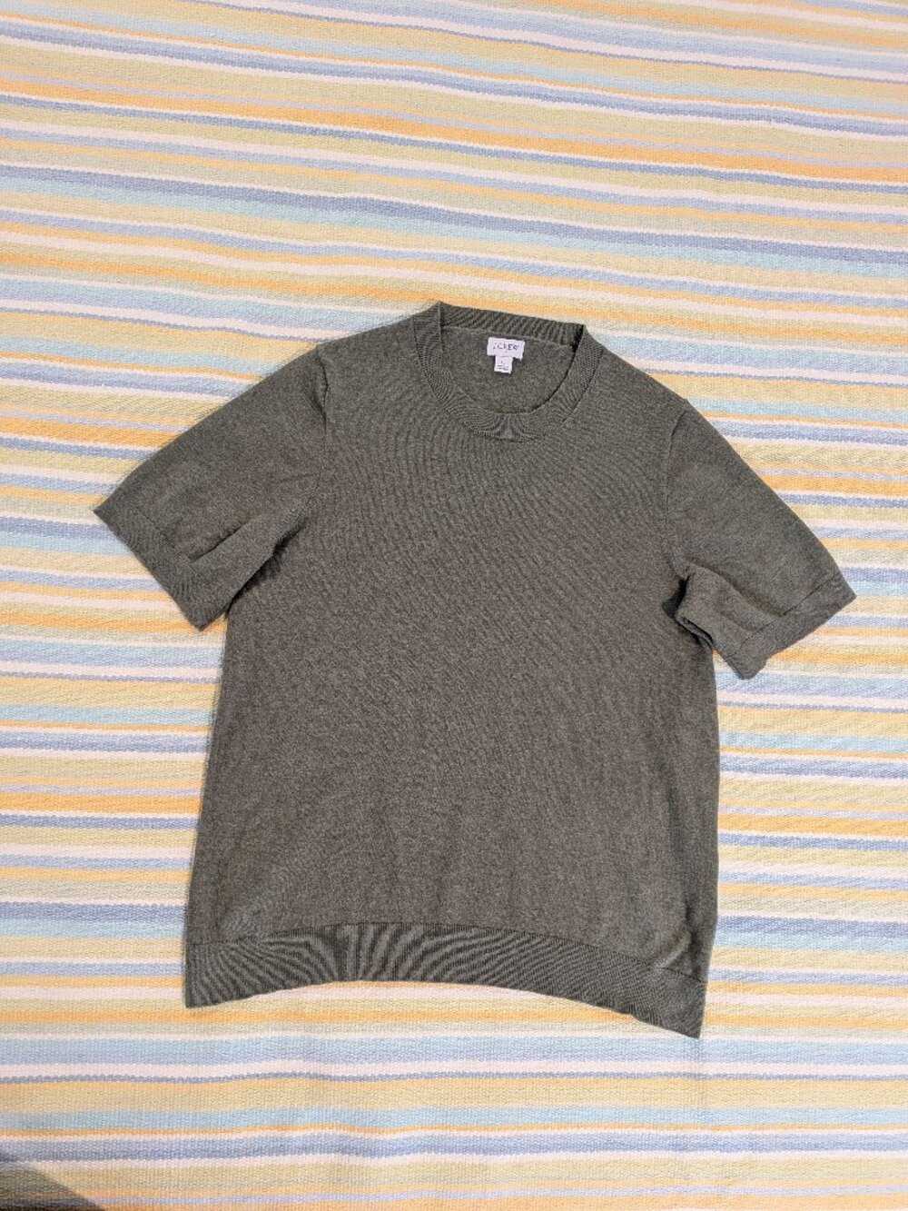 ⭐ J. Crew Green short sleeve sweater size Large